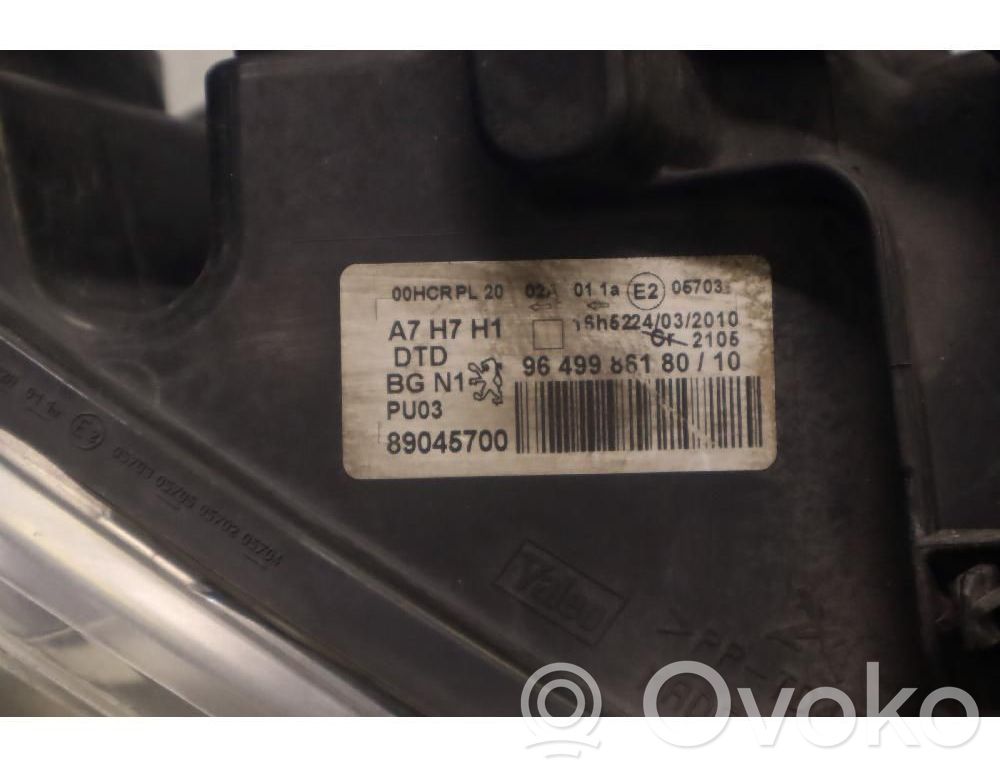 Peugeot 207 Phare frontale 