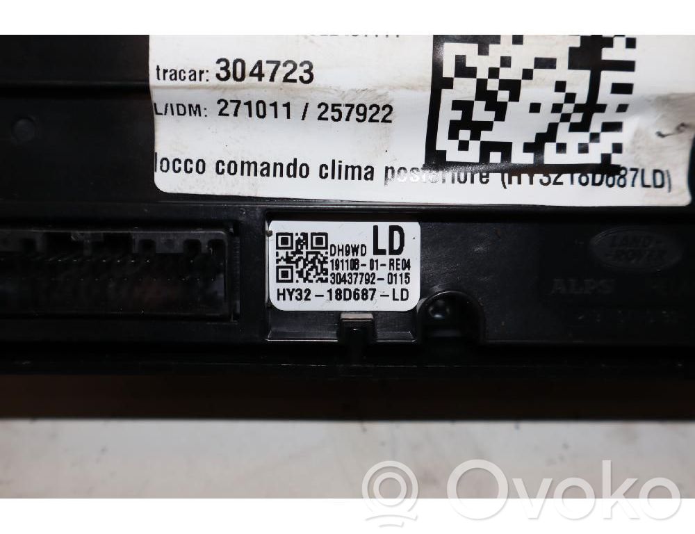 Land Rover Discovery 5 Panel klimatyzacji
