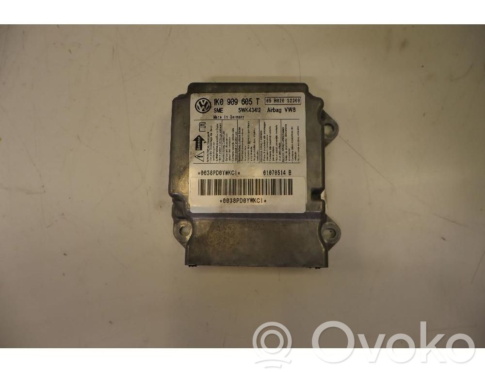 Volkswagen Jetta V Unitate/modul de comandă airbaguri 