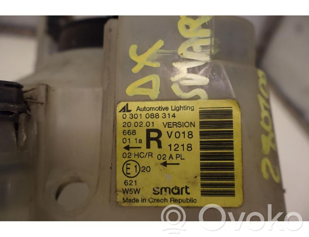 Smart ForTwo I MC01 Lampa przednia