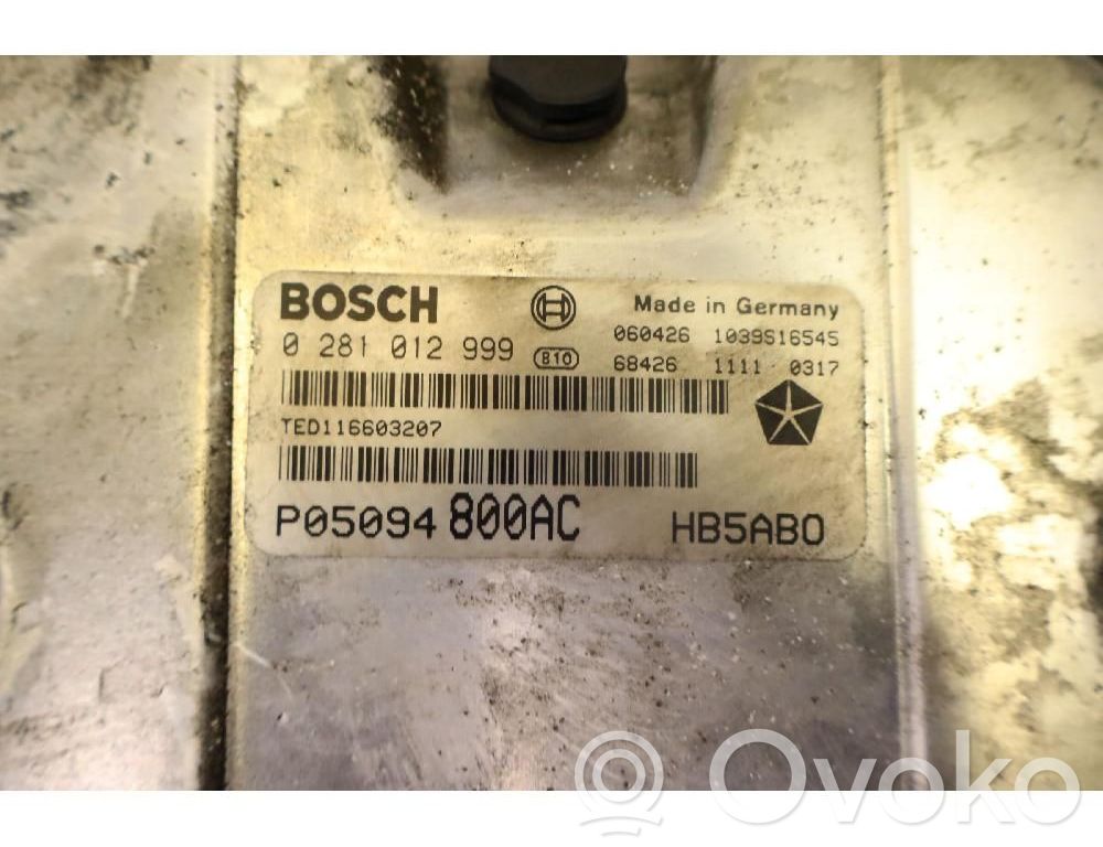 Unité de commande / module de pompe à carburant   0281012999