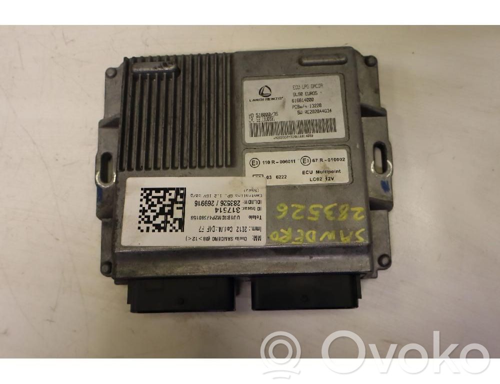 Dacia Sandero Air conditioning/heating control unit 