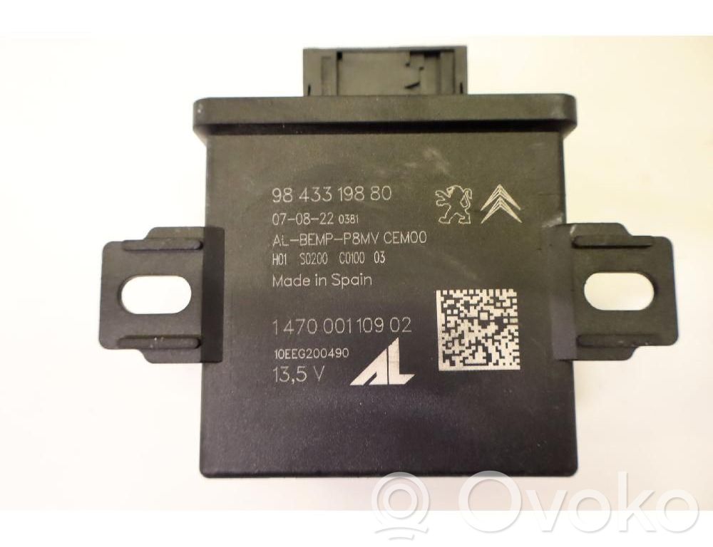 Boîtier de commande ASC / interrupteurs   9843319880