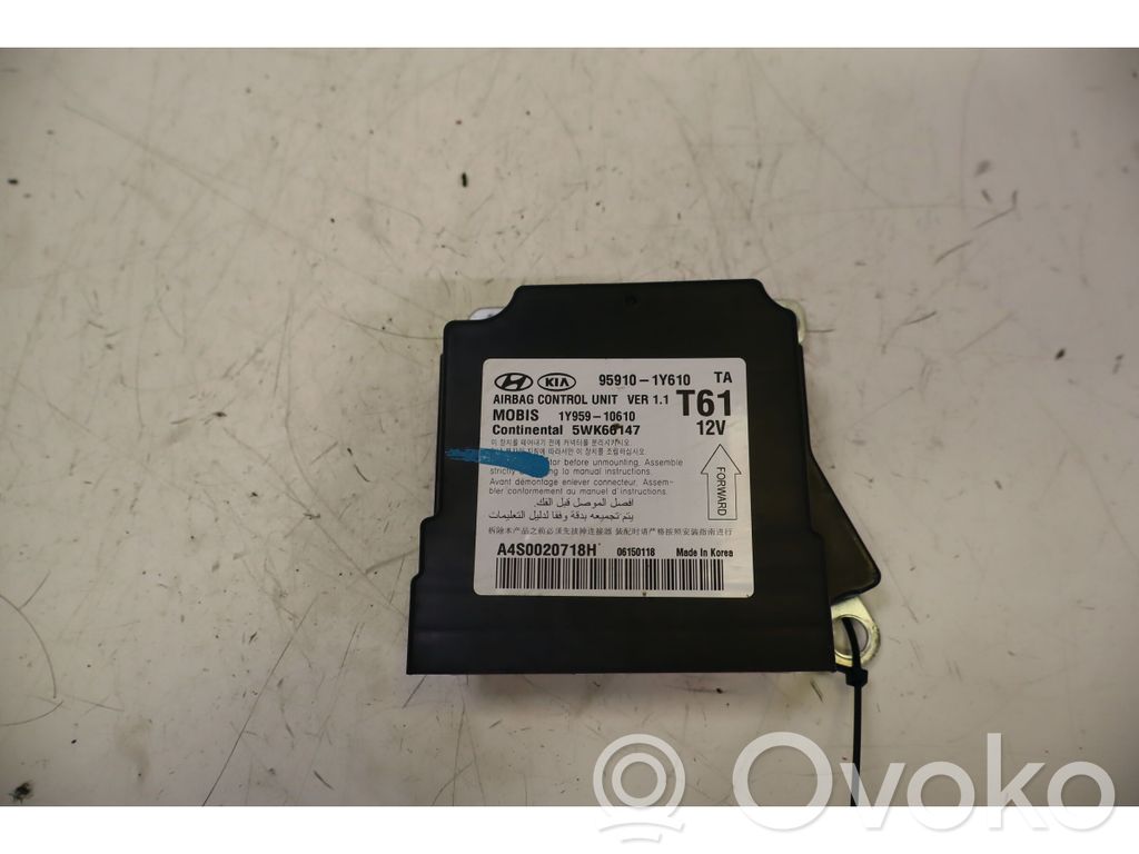 KIA Picanto Turvatyynyn ohjainlaite/moduuli
