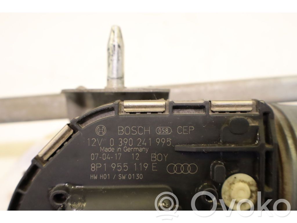 Audi A3 S3 8P Wischergestänge Wischermotor vorne