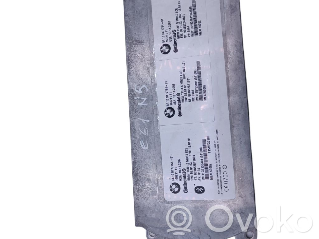 BMW 5 E60 E61 Module unité de contrôle Bluetooth 