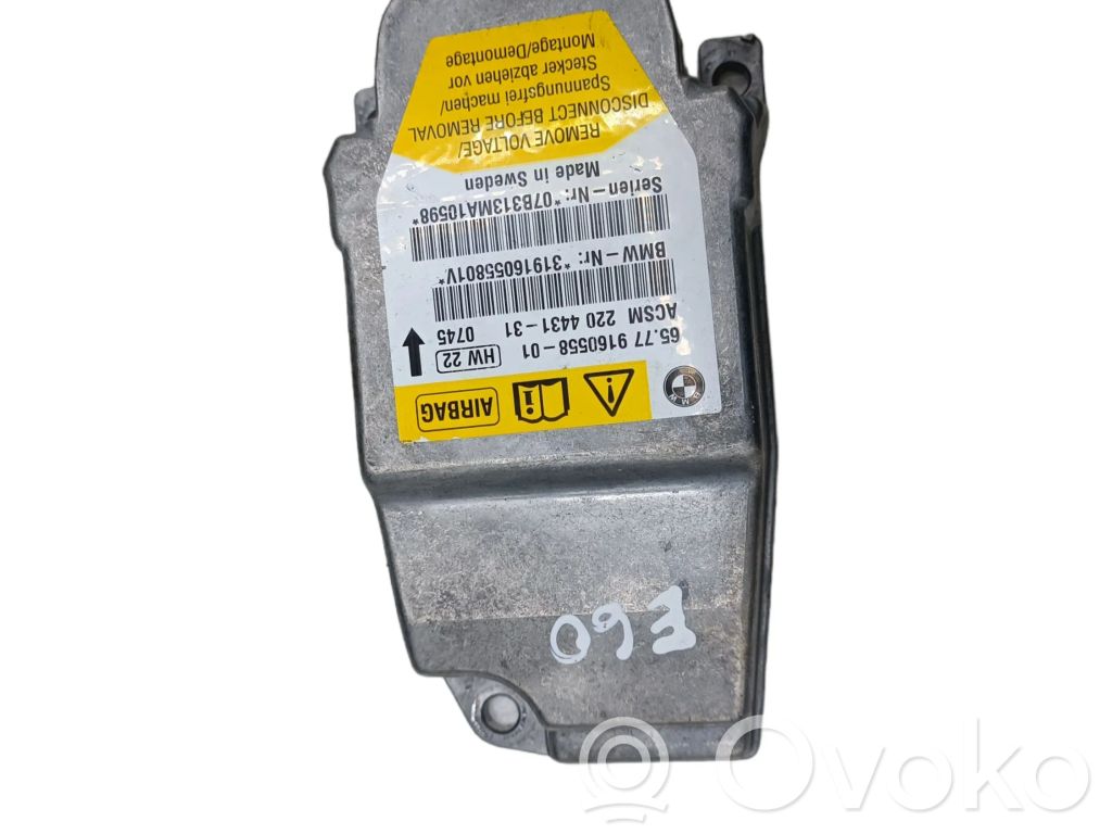 BMW 5 E60 E61 Airbag control unit/module 