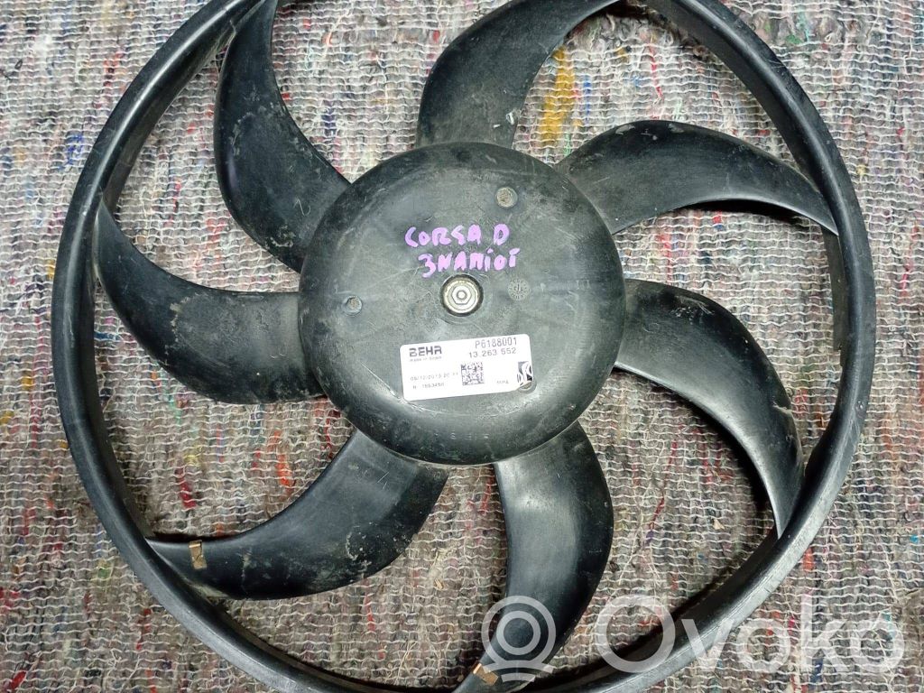 Opel Corsa D Elektrisks radiatoru ventilators 