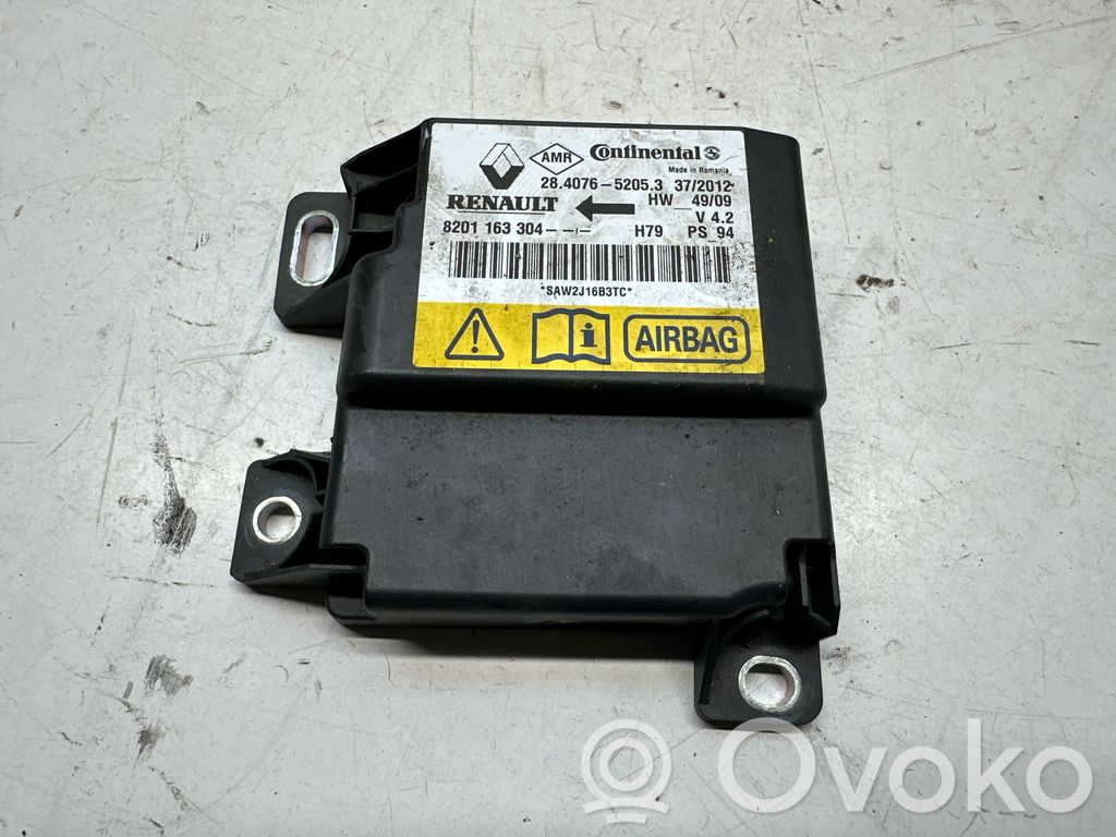 Airbag control unit/module   8201163304,28407652053,SAW2J16B3TC