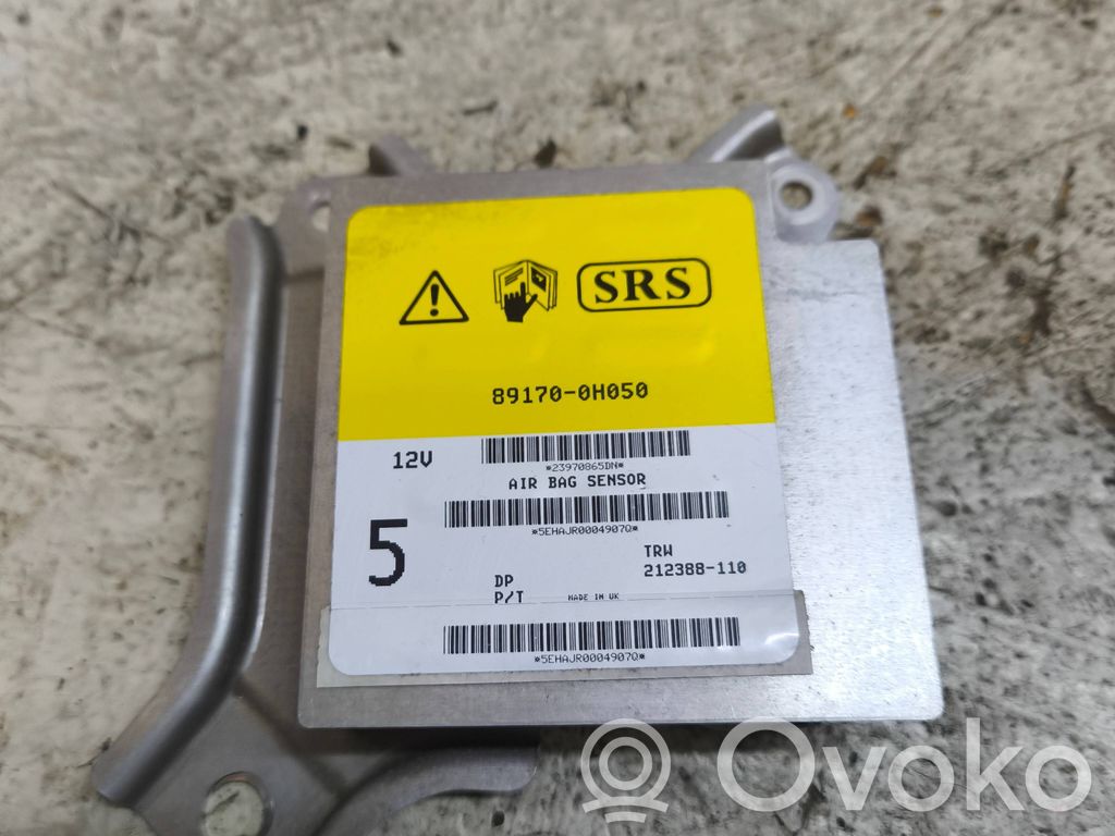 Peugeot 107 Airbag control unit/module 