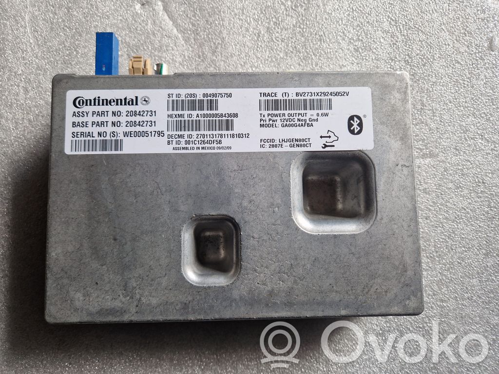 Chevrolet Camaro Bluetooth control unit module 