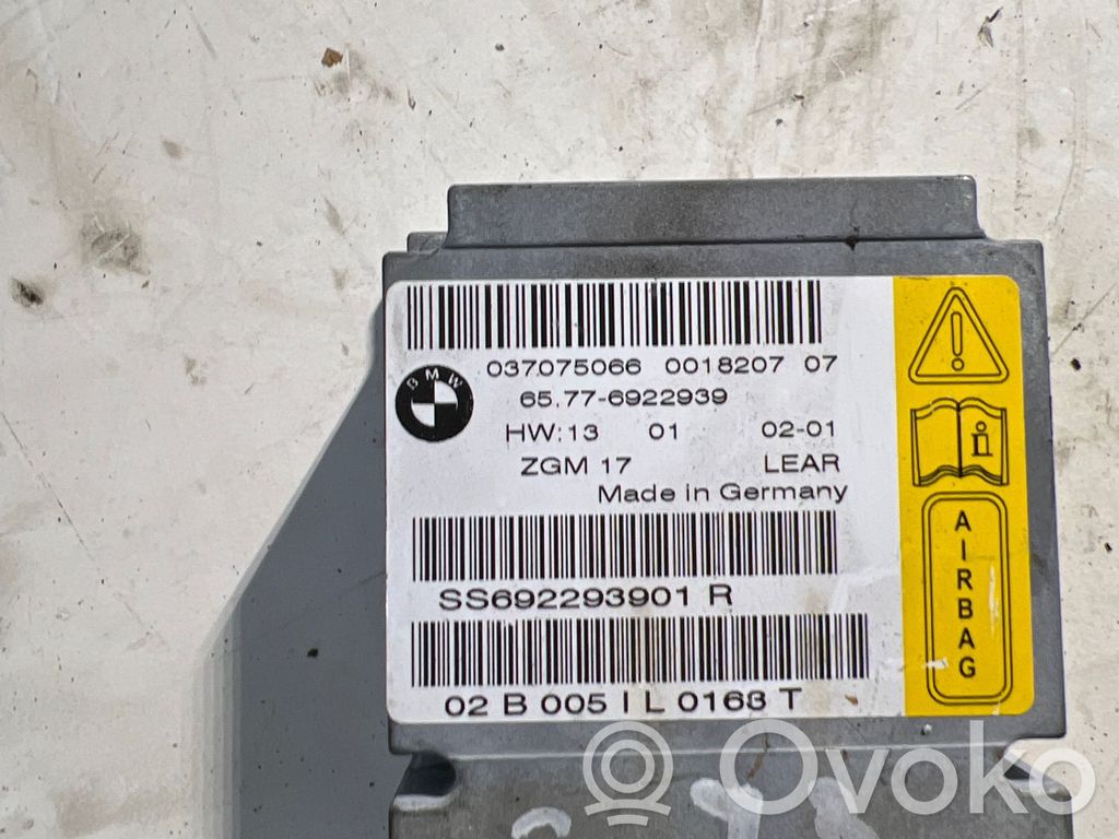 BMW 7 E65 E66 Airbag control unit/module 