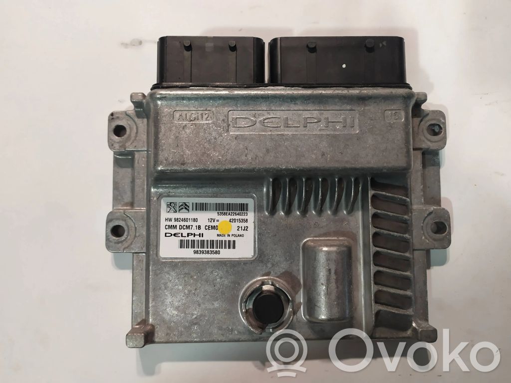 Engine control unit/module   9824601180,9839383580,42015358