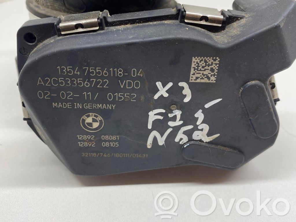 BMW X3 F25 Throttle valve 