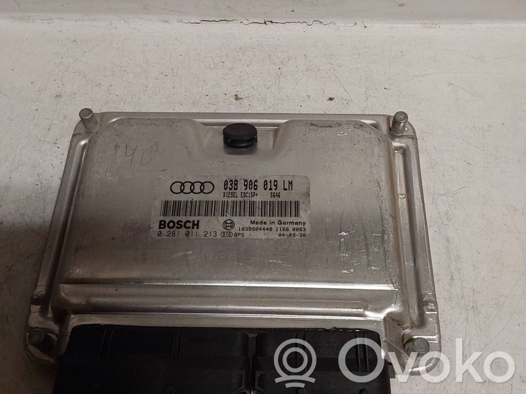 Engine control unit/module   038906019LM,0281011213,1039S04448