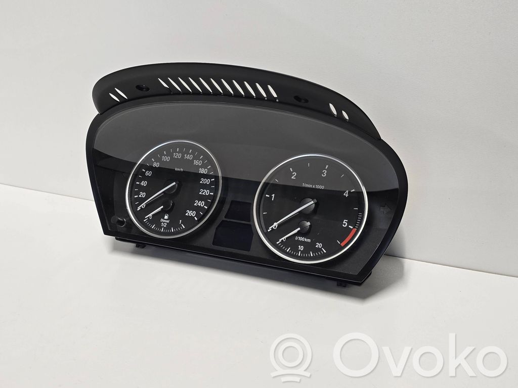 BMW 5 E60 E61 Spidometrs (instrumentu panelī) 