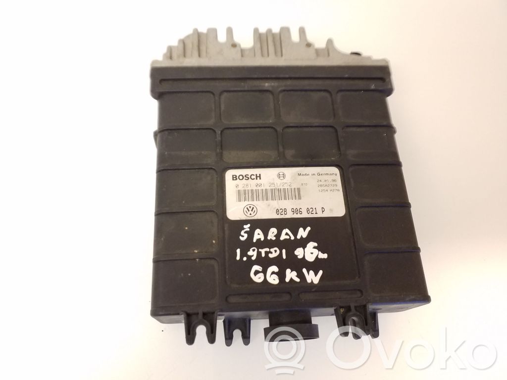 Engine control unit/module   0281001251252,028906021P