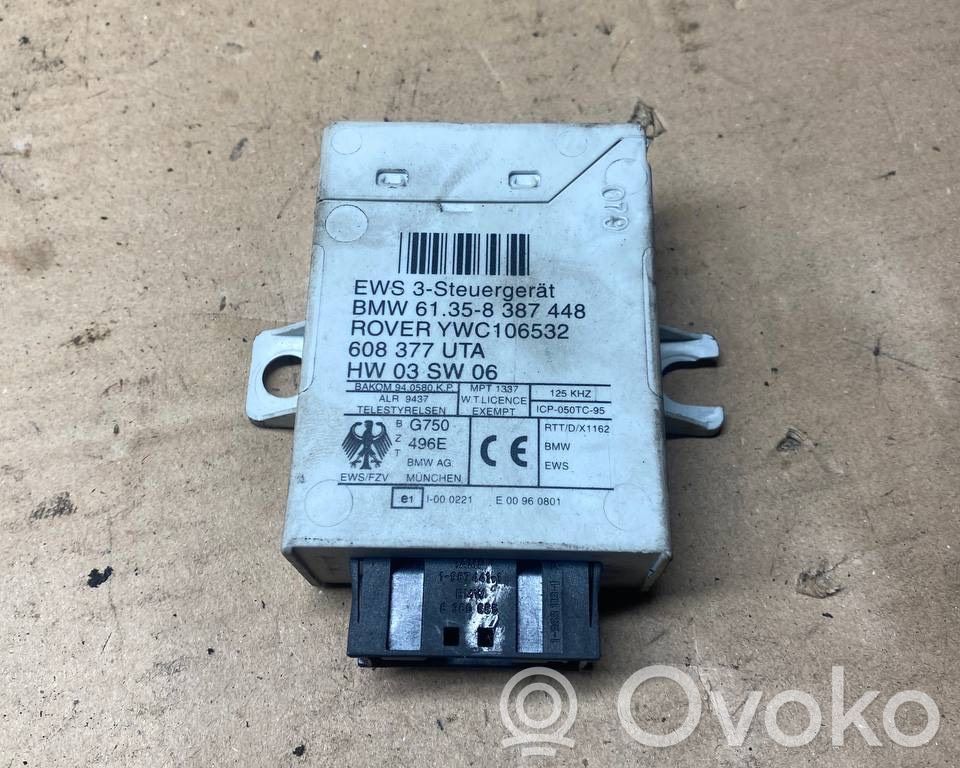 Immobilizer control unit/module   61358387448,608377UTA,YWC106532