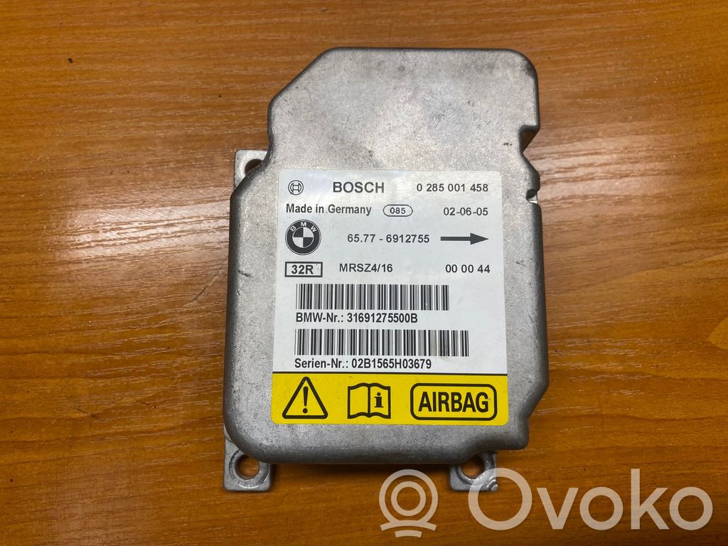 Airbag control unit/module   0285001458,31691275500B