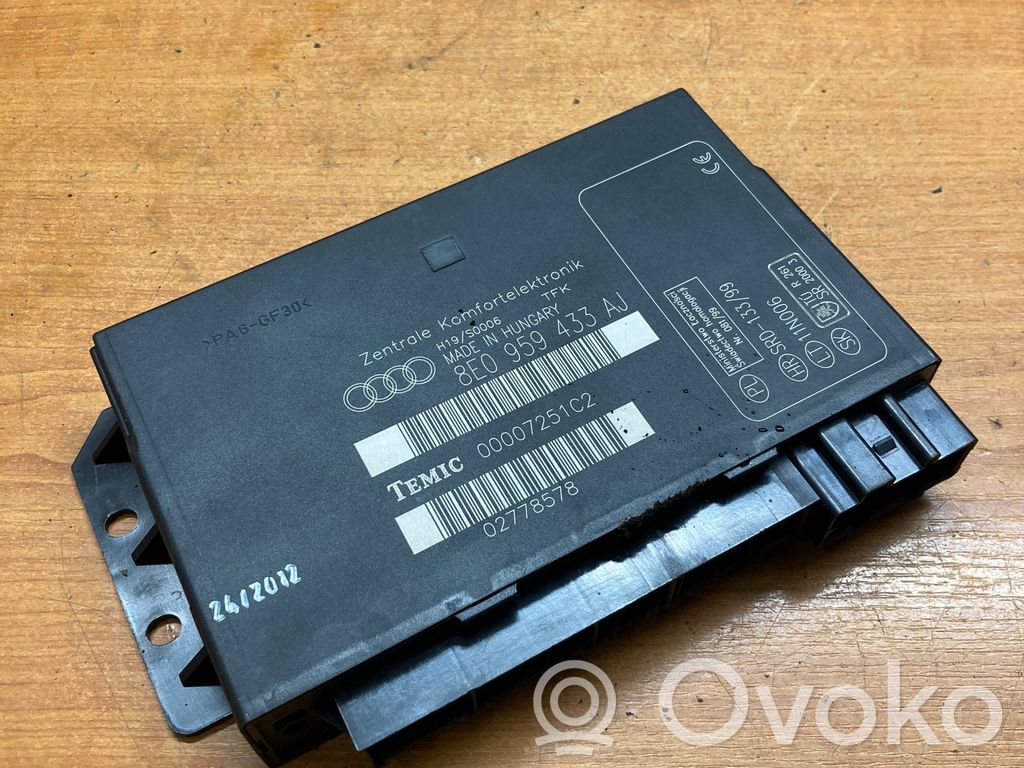 Audi A4 S4 B6 8E 8H Module confort 