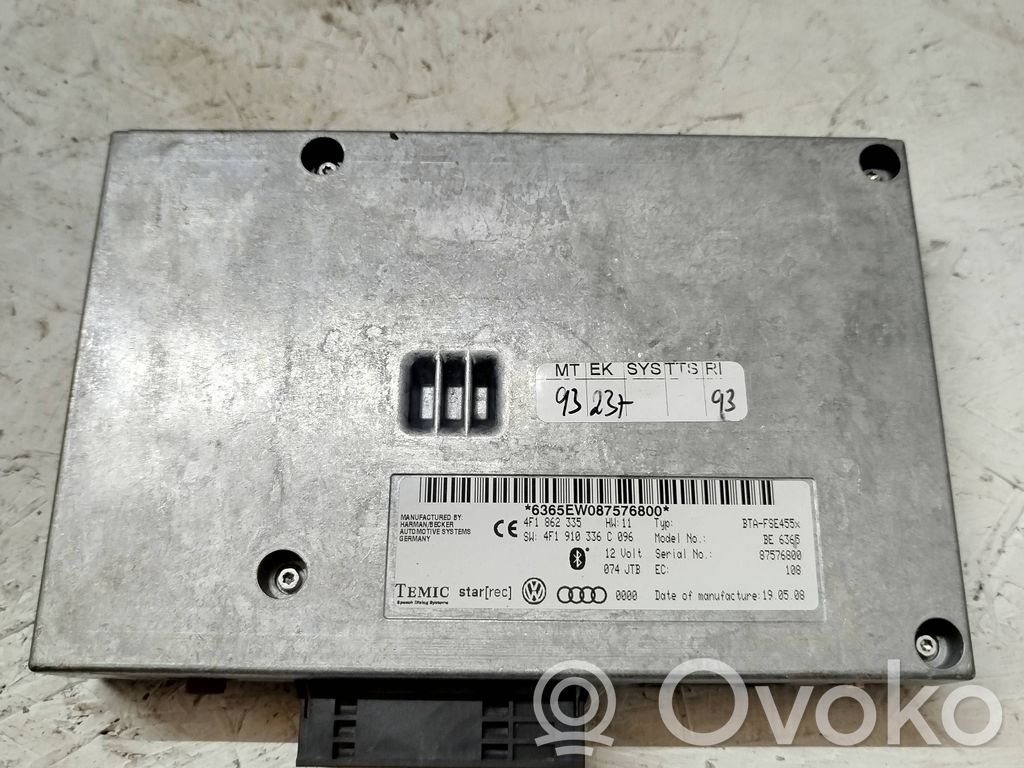 Audi A8 S8 D3 4E Bluetooth control unit module 