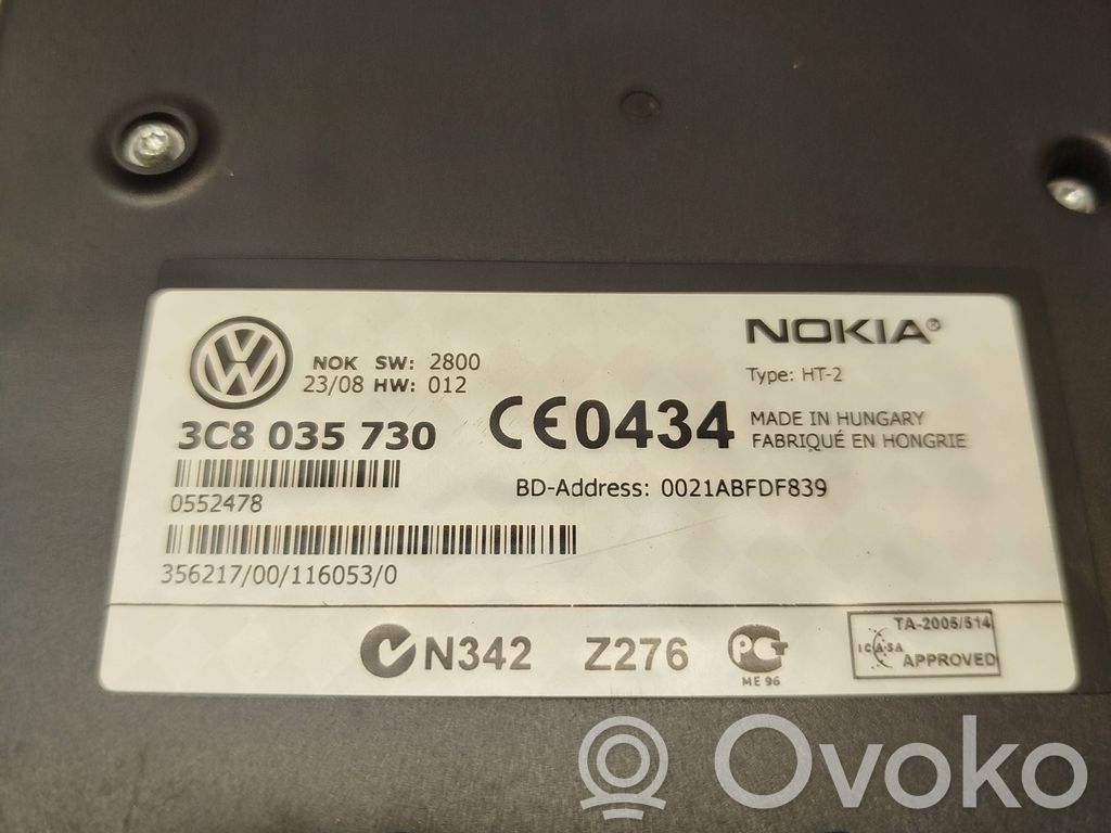 Volkswagen Touareg I Bluetooth control unit module 