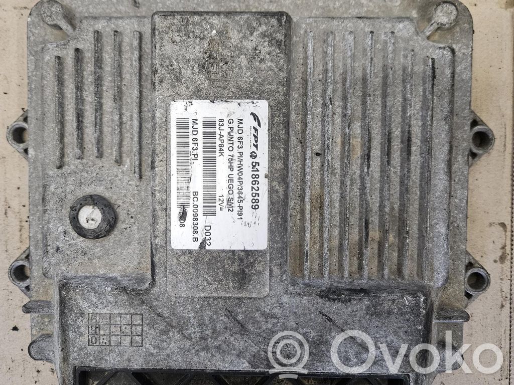 Fiat Grande Punto Unidad de control/módulo ECU del motor 