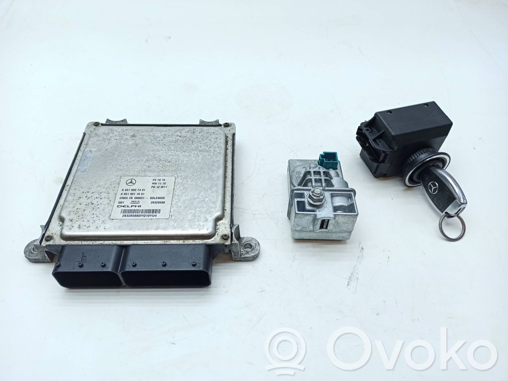 Mercedes-Benz E W212 Kit cu ECU motor și set închidere uși 