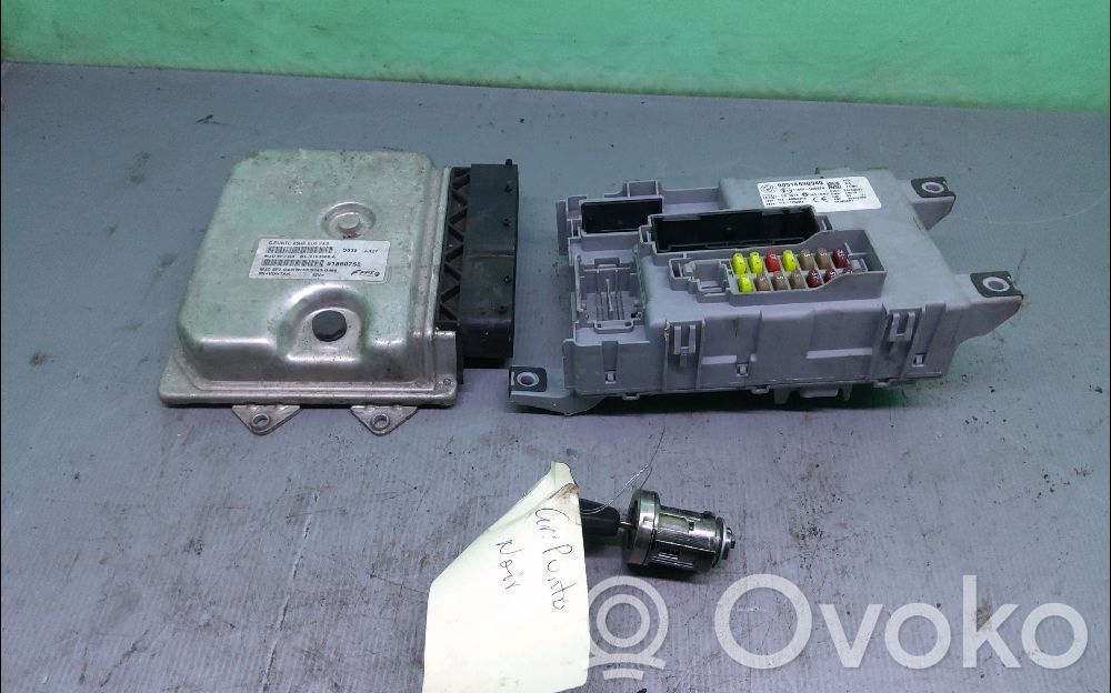 Fiat Punto Evo Engine ECU kit and lock set 