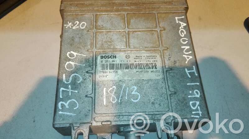 Engine control unit/module   0281001766,HOM7700105952