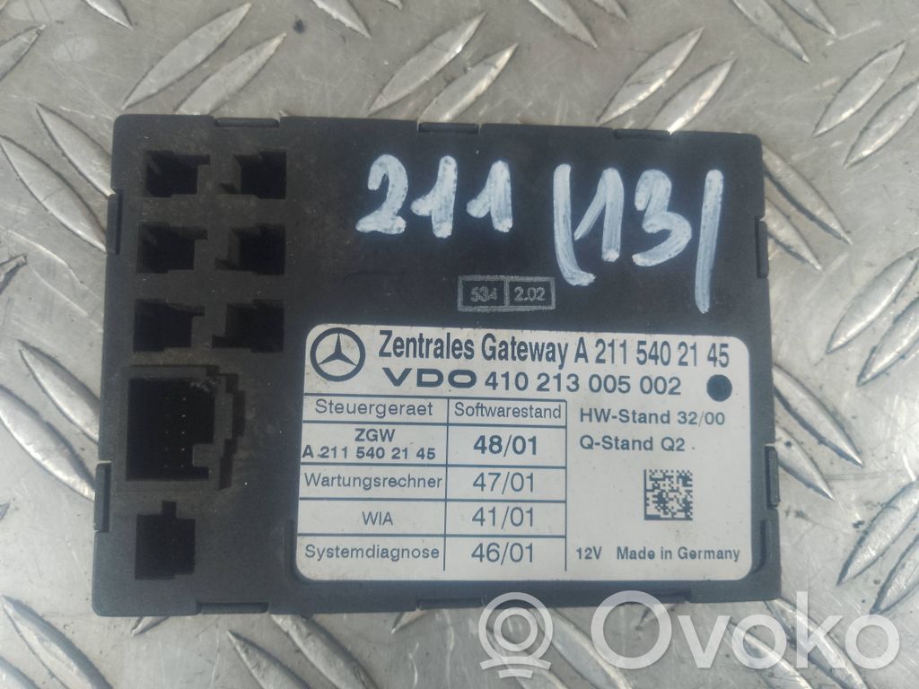Mercedes-Benz E W211 Módulo de control Gateway 
