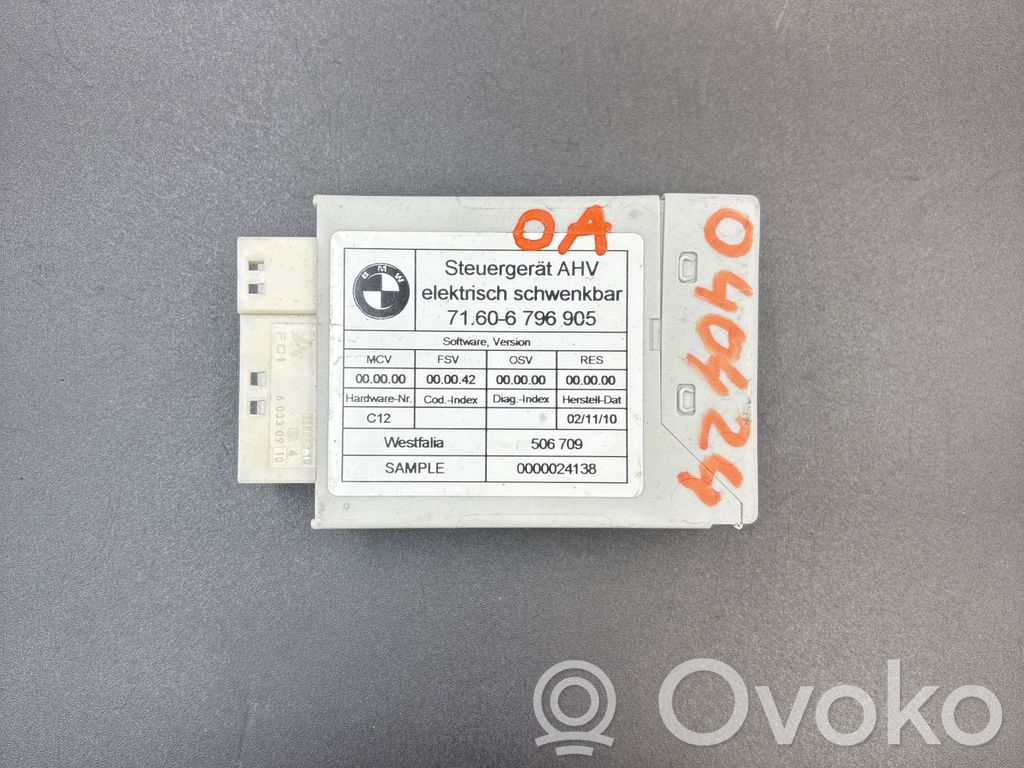 BMW X3 F25 Module de contrôle crochet de remorque 