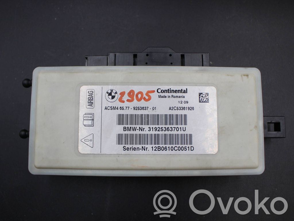 BMW X3 F25 Airbag control unit/module 