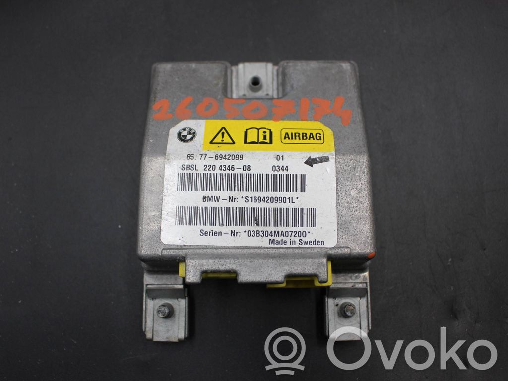 Airbag control unit/module   6942099,S1694200001L,220434608