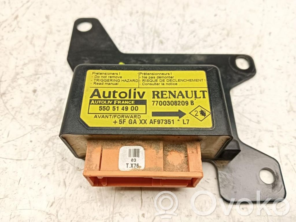 Renault Kangoo I Airbag control unit/module 