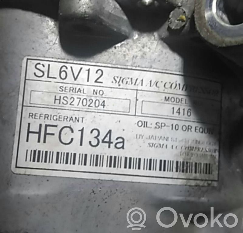 Air conditioning (A/C) compressor (pump)