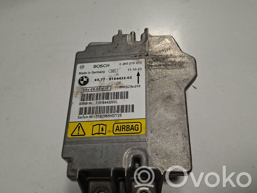 Module de contrôle airbag   9184432,0285010070,31918443202L,MRSZ5CG16