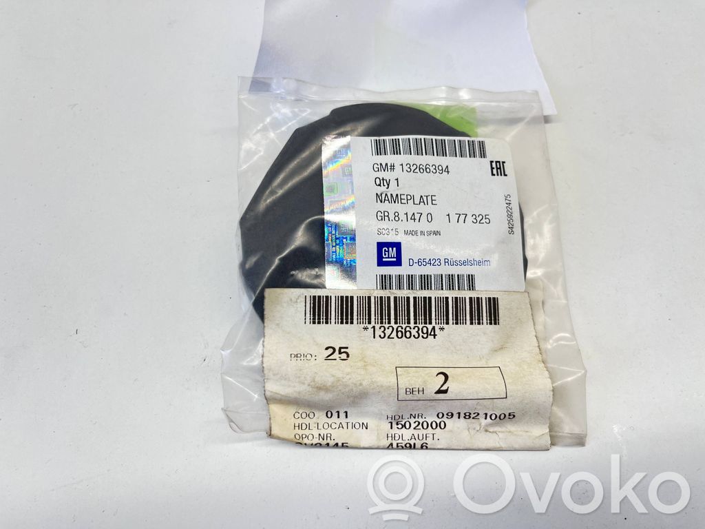 Opel Zafira C Emblemat / Znaczek 