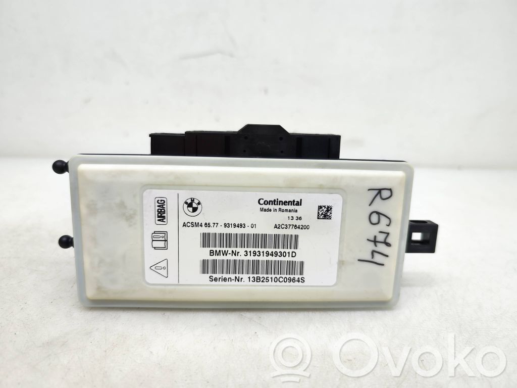 BMW 5 F10 F11 Centralina/modulo airbag