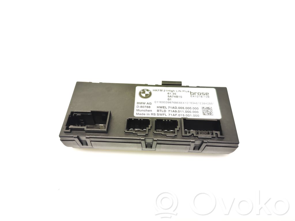 Tailgate/trunk control unit/module   5A74B10,71AF015001000,E41018109,71A9011000000,71AD005000000
