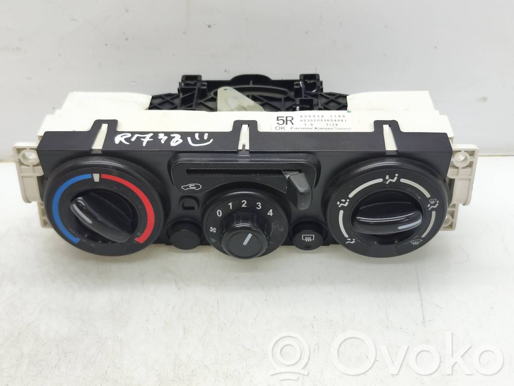 Climate control unit   8980381190,A03020A9604001