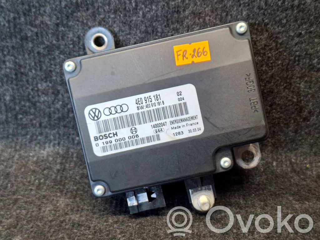 Audi A8 S8 D3 4E Other control units/modules 