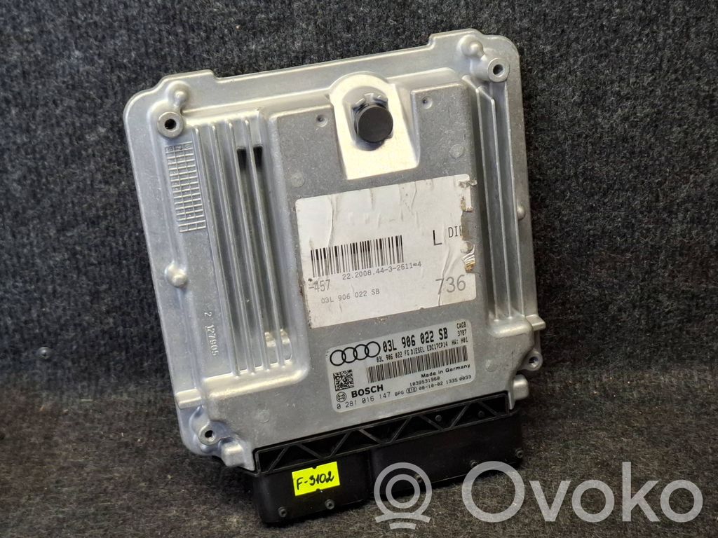 Engine control unit/module   03L906022SB,03L906022FG,0281016147