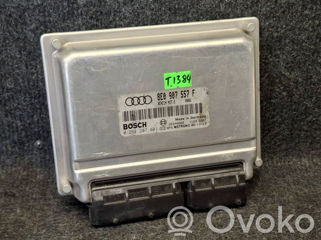 Engine control unit/module   8E0907557F,0261207401