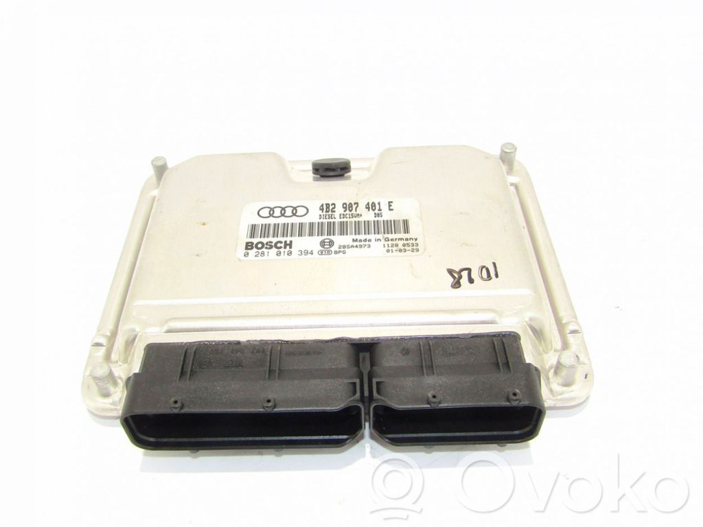 Engine control unit/module   4B2907401E,0281010394