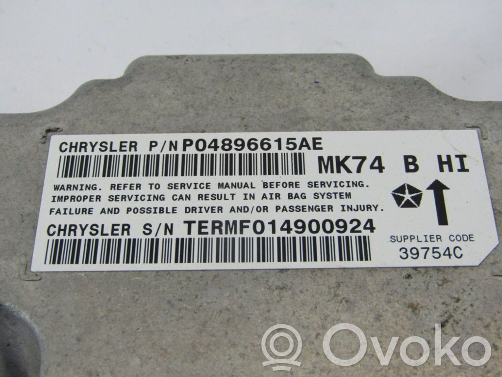 Airbag control unit/module   P04896615AE