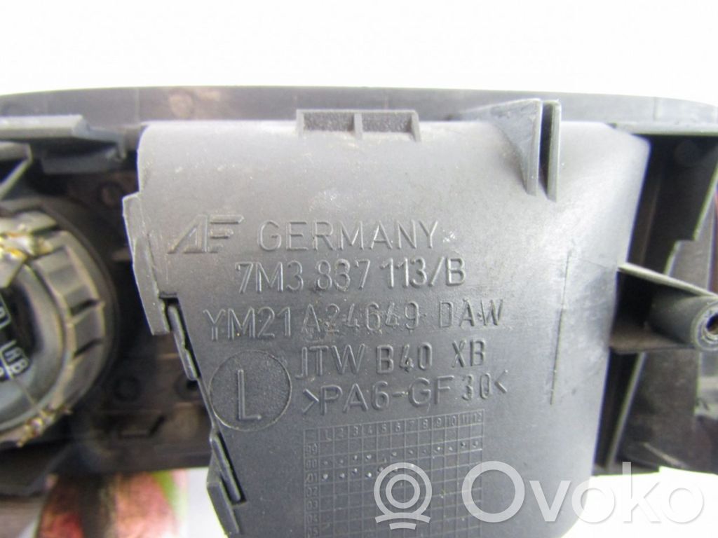 Seat Alhambra (Mk1) Klamka wewnętrzna drzwi tylnych 