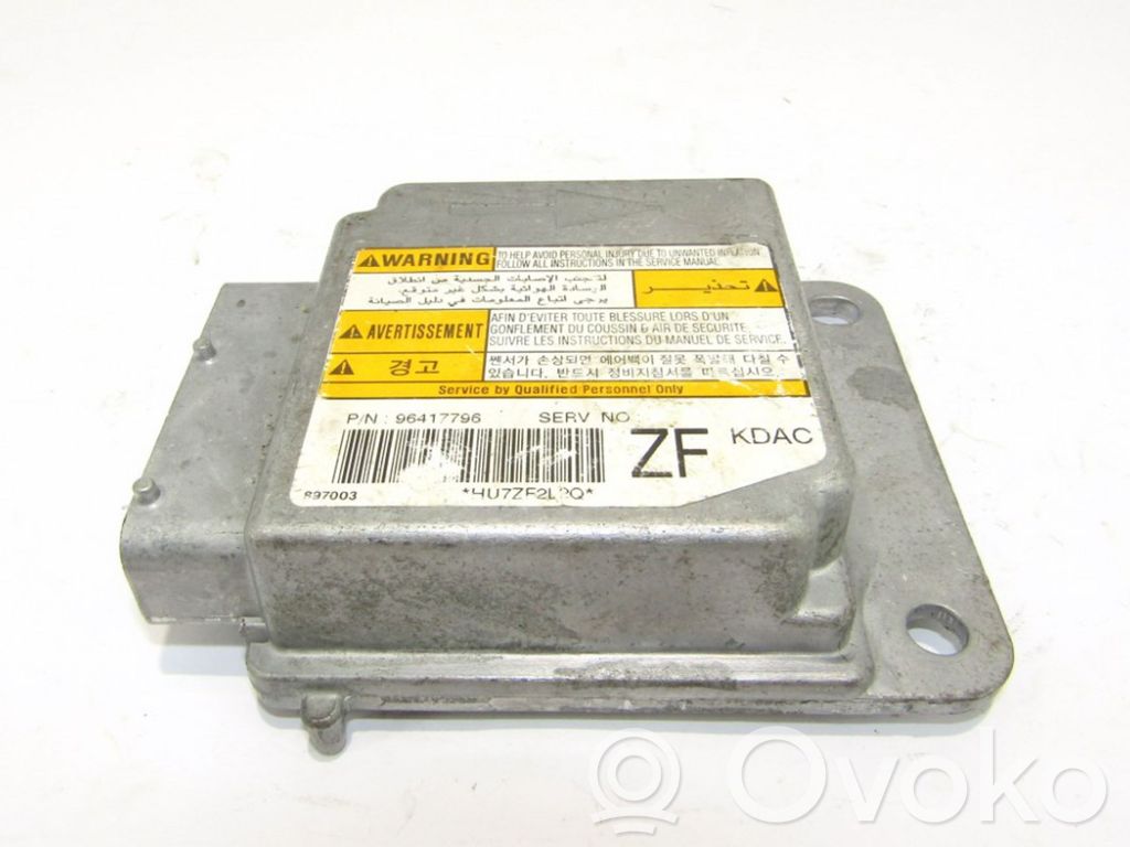 Chevrolet Rezzo Airbag control unit/module 