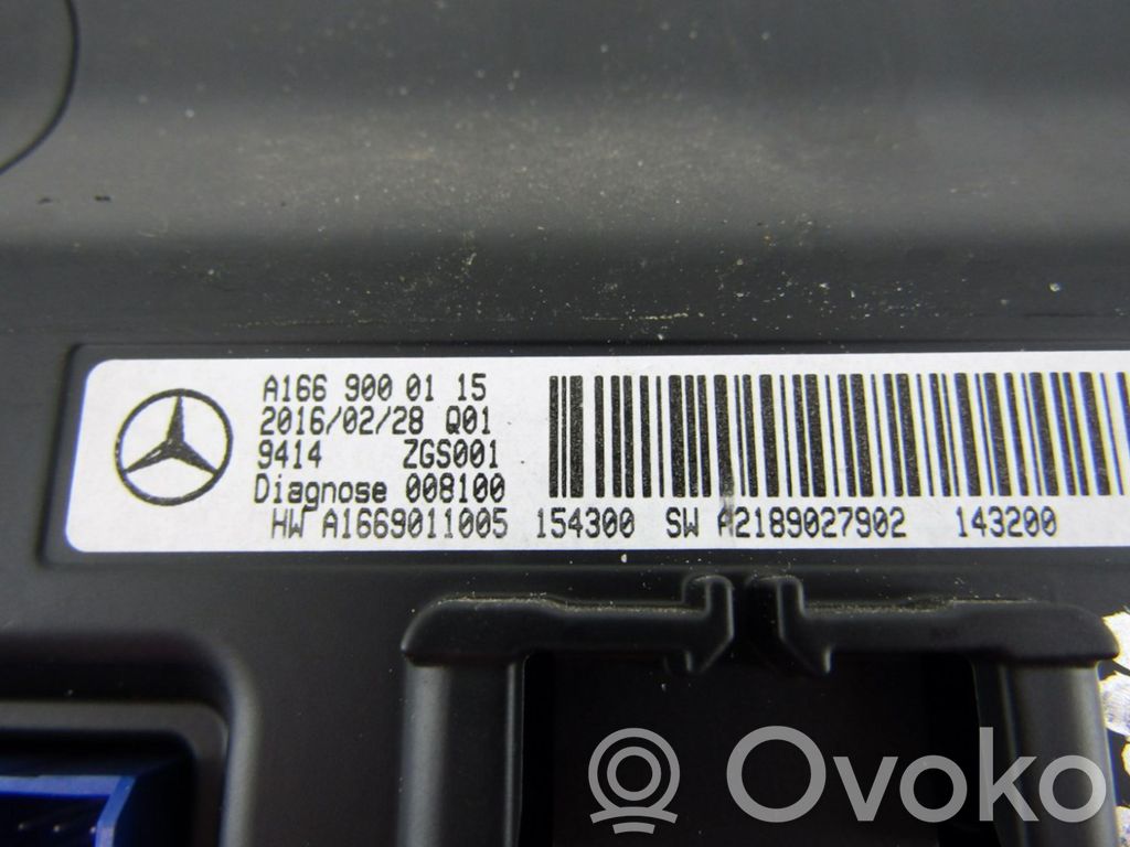 Mercedes-Benz GLE (W166 - C292) Monitor / wyświetlacz / ekran