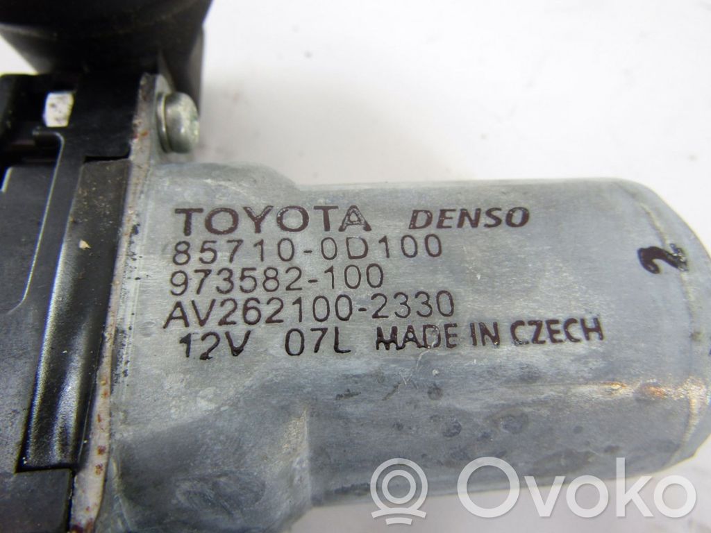 Toyota Auris 150 Meccanismo di sollevamento del finestrino anteriore senza motorino